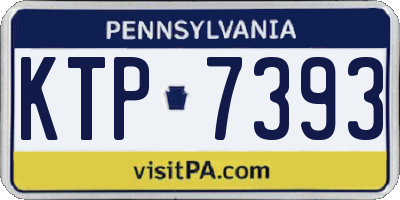 PA license plate KTP7393