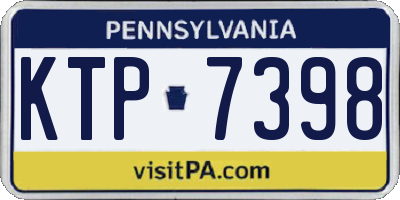 PA license plate KTP7398