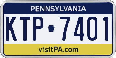 PA license plate KTP7401