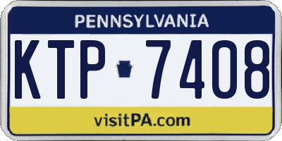 PA license plate KTP7408