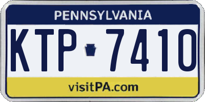 PA license plate KTP7410