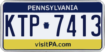 PA license plate KTP7413