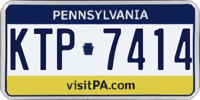 PA license plate KTP7414