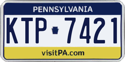 PA license plate KTP7421