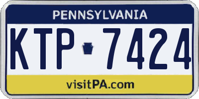 PA license plate KTP7424
