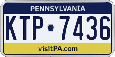 PA license plate KTP7436