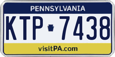 PA license plate KTP7438