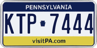 PA license plate KTP7444