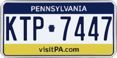 PA license plate KTP7447
