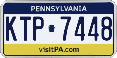 PA license plate KTP7448