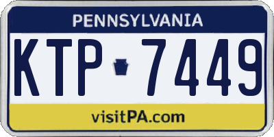 PA license plate KTP7449