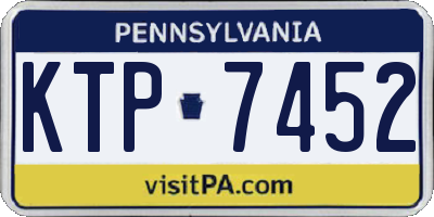 PA license plate KTP7452