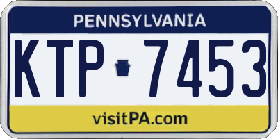 PA license plate KTP7453