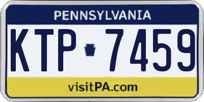 PA license plate KTP7459