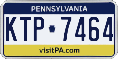 PA license plate KTP7464