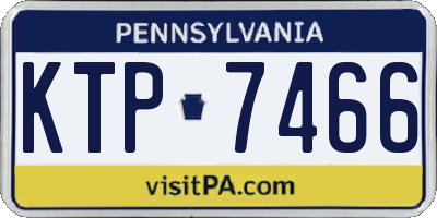 PA license plate KTP7466