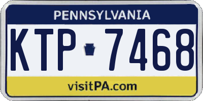 PA license plate KTP7468