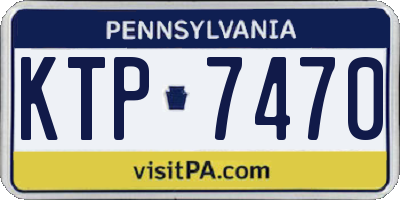 PA license plate KTP7470