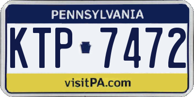 PA license plate KTP7472