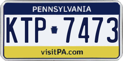PA license plate KTP7473