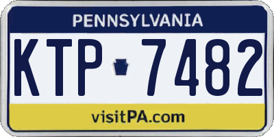 PA license plate KTP7482
