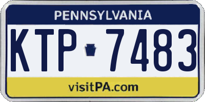 PA license plate KTP7483