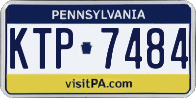 PA license plate KTP7484