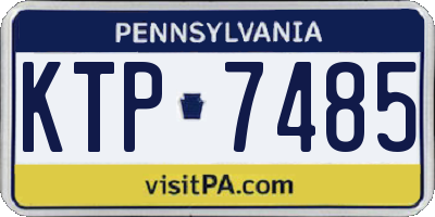 PA license plate KTP7485