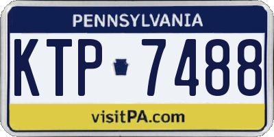 PA license plate KTP7488