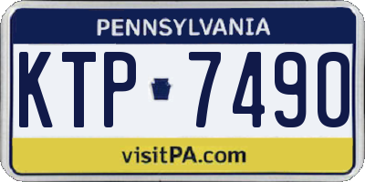 PA license plate KTP7490