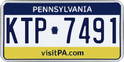 PA license plate KTP7491