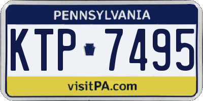 PA license plate KTP7495