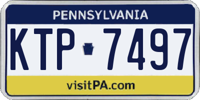 PA license plate KTP7497