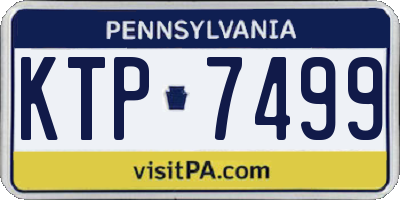 PA license plate KTP7499