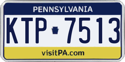 PA license plate KTP7513