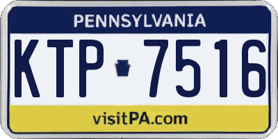 PA license plate KTP7516