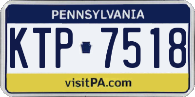 PA license plate KTP7518