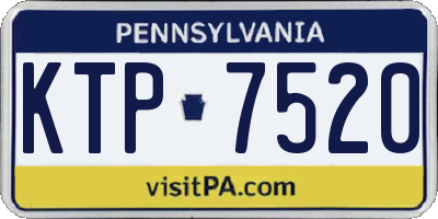 PA license plate KTP7520