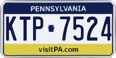 PA license plate KTP7524