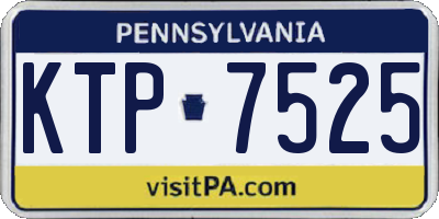 PA license plate KTP7525