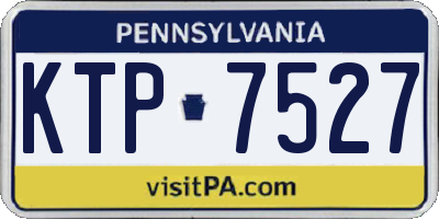 PA license plate KTP7527