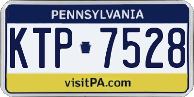 PA license plate KTP7528