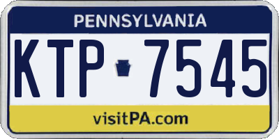 PA license plate KTP7545