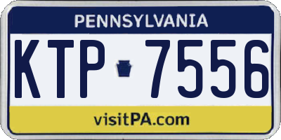 PA license plate KTP7556