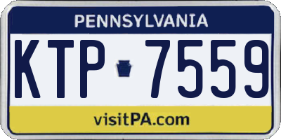 PA license plate KTP7559