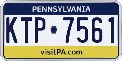 PA license plate KTP7561