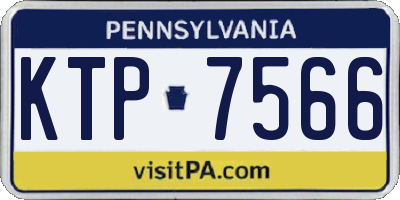 PA license plate KTP7566