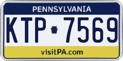 PA license plate KTP7569