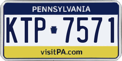 PA license plate KTP7571