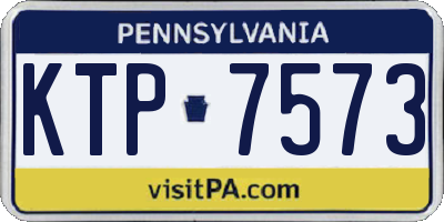 PA license plate KTP7573